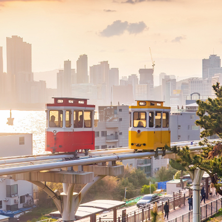 釜慶美食雙城遊５日(彩妝1站)~全程無自理餐.釜山渠道滑車.松島海上纜車.慶州校村韓屋村.瞻星台.保證入住2晚四星飯店